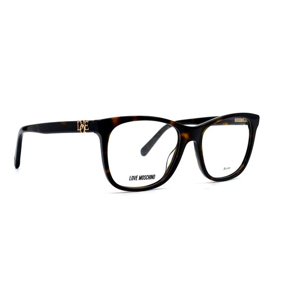 Moschino Accessories - NEW LOVE MOSCHINO MOL520 086 DARK HAVANA AUTHENTIC EYEGLASSES FRAME